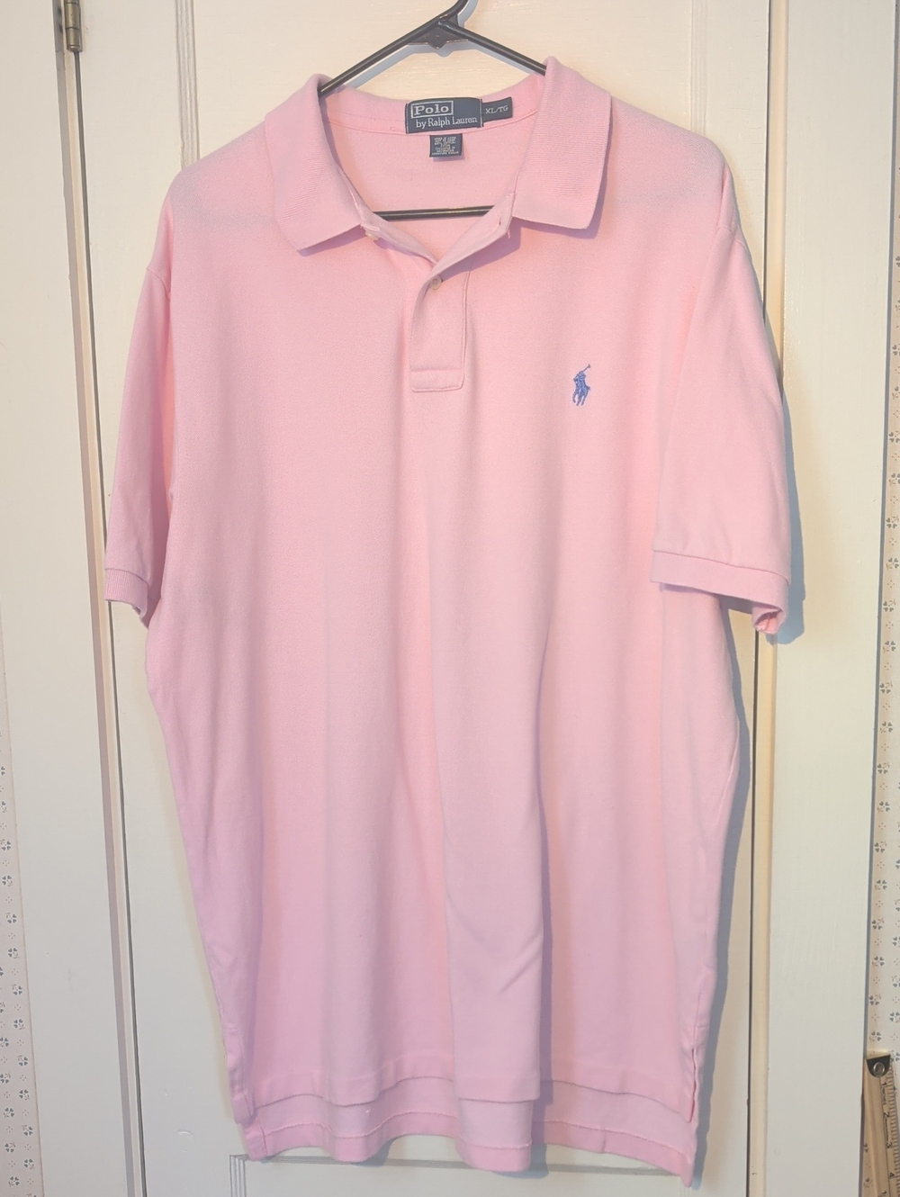 Polo by Ralph Lauren Shirt Pink Cotton Polo XL Preppy Summer Fall Classic Logo